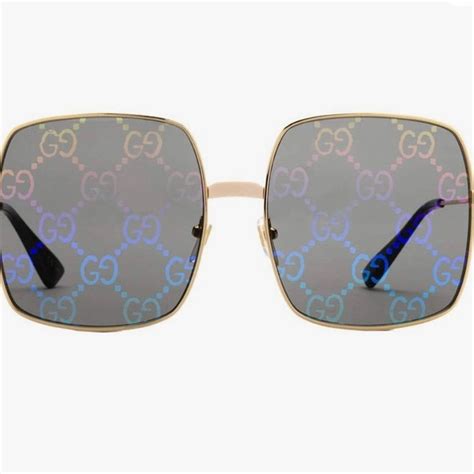 gucci sunglasses gunmetal blue lens|gucci sunglasses with bumble bee.